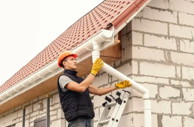 Pose et remplacement de gouttières à Saint-Babel